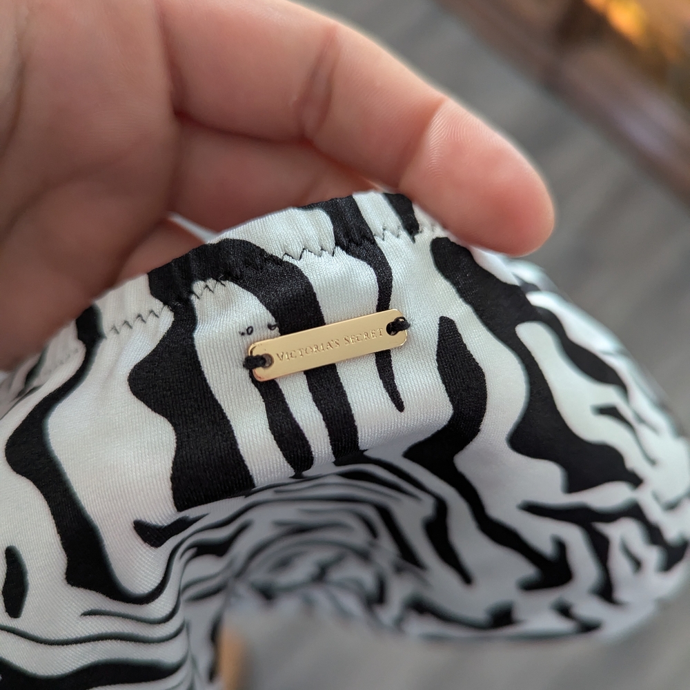 Women's Zebra Print Bikini Bottom - Picture 4 of 5